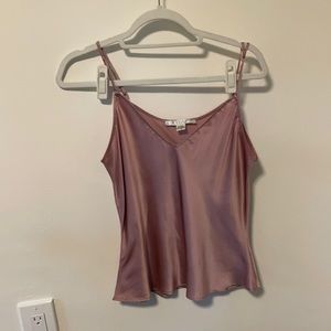 Nougat Silk Camisole Pink